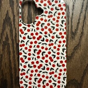 Cherry Pattern Tablet Case - Red and White